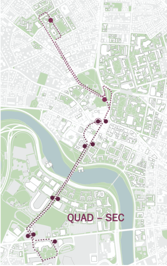 Quad-SEC Shuttle Route